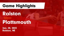 Ralston  vs Plattsmouth  Game Highlights - Jan. 28, 2023