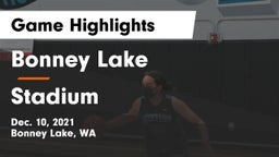 Bonney Lake  vs Stadium  Game Highlights - Dec. 10, 2021