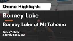 Bonney Lake  vs Bonney Lake at Mt Tahoma Game Highlights - Jan. 29, 2022