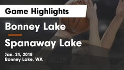 Bonney Lake  vs Spanaway Lake  Game Highlights - Jan. 24, 2018