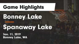 Bonney Lake  vs Spanaway Lake  Game Highlights - Jan. 11, 2019