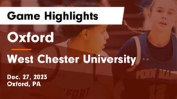 Oxford  vs West Chester University Game Highlights - Dec. 27, 2023