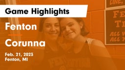 Fenton  vs Corunna Game Highlights - Feb. 21, 2023