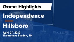 Independence  vs Hillsboro Game Highlights - April 27, 2022