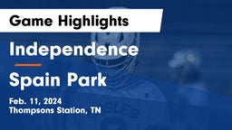 Independence  vs Spain Park  Game Highlights - Feb. 11, 2024