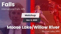 Matchup: Falls  vs. Moose Lake/Willow River  2020