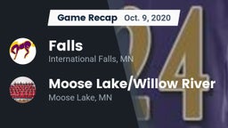 Recap: Falls  vs. Moose Lake/Willow River  2020