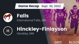 Recap: Falls  vs. Hinckley-Finlayson  2022