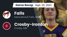 Recap: Falls  vs. Crosby-Ironton  2023