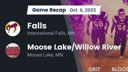 Recap: Falls  vs. Moose Lake/Willow River  2023