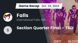 Recap: Falls  vs. Section Quarter Final - TBD 2023