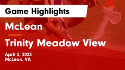 McLean  vs Trinity Meadow View Game Highlights - April 3, 2023