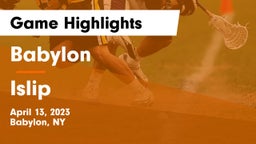 Babylon  vs Islip  Game Highlights - April 13, 2023