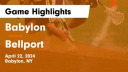 Babylon  vs Bellport  Game Highlights - April 22, 2024