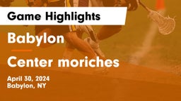 Babylon  vs Center moriches Game Highlights - April 30, 2024