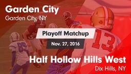 Matchup: Garden City vs. Half Hollow Hills West  2016