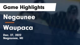 Negaunee  vs Waupaca  Game Highlights - Dec. 27, 2022