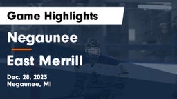 Negaunee  vs East Merrill Game Highlights - Dec. 28, 2023