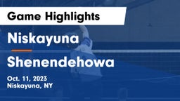 Niskayuna  vs Shenendehowa  Game Highlights - Oct. 11, 2023