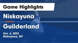 Niskayuna  vs Guilderland  Game Highlights - Oct. 6, 2023