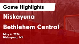 Niskayuna  vs Bethlehem Central  Game Highlights - May 6, 2024