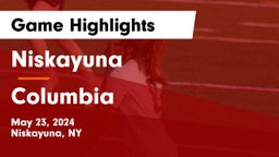 Niskayuna  vs Columbia  Game Highlights - May 23, 2024