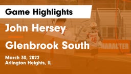 John Hersey  vs Glenbrook South  Game Highlights - March 30, 2022