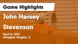 John Hersey  vs Stevenson  Game Highlights - April 8, 2023