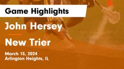 John Hersey  vs New Trier  Game Highlights - March 15, 2024
