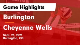 Burlington  vs Cheyenne Wells   Game Highlights - Sept. 23, 2021