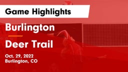Burlington  vs Deer Trail  Game Highlights - Oct. 29, 2022