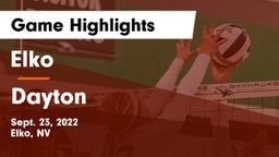 Elko  vs Dayton Game Highlights - Sept. 23, 2022