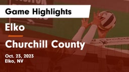 Elko  vs Churchill County  Game Highlights - Oct. 23, 2023