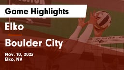 Elko  vs Boulder City  Game Highlights - Nov. 10, 2023