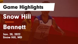 Snow Hill  vs Bennett  Game Highlights - Jan. 28, 2022