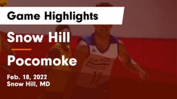 Snow Hill  vs Pocomoke   Game Highlights - Feb. 18, 2022