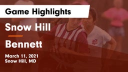 Snow Hill  vs Bennett  Game Highlights - March 11, 2021
