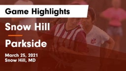 Snow Hill  vs Parkside  Game Highlights - March 25, 2021