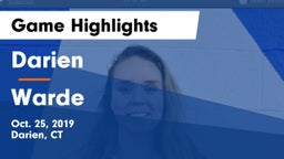 Darien  vs Warde  Game Highlights - Oct. 25, 2019