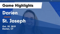 Darien  vs St. Joseph  Game Highlights - Oct. 29, 2019