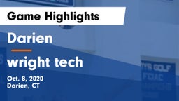 Darien  vs wright tech Game Highlights - Oct. 8, 2020