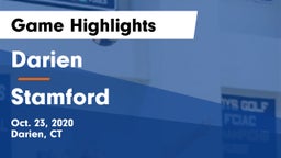 Darien  vs Stamford  Game Highlights - Oct. 23, 2020