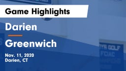 Darien  vs Greenwich  Game Highlights - Nov. 11, 2020