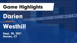 Darien  vs Westhill  Game Highlights - Sept. 30, 2021