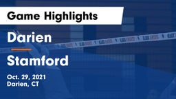 Darien  vs Stamford  Game Highlights - Oct. 29, 2021