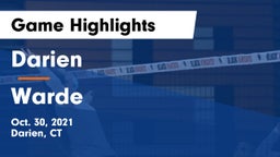Darien  vs Warde  Game Highlights - Oct. 30, 2021