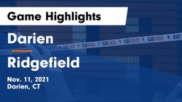 Darien  vs Ridgefield  Game Highlights - Nov. 11, 2021
