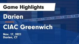 Darien  vs CIAC Greenwich Game Highlights - Nov. 17, 2021
