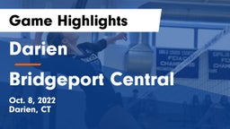 Darien  vs Bridgeport Central Game Highlights - Oct. 8, 2022