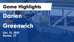Darien  vs Greenwich  Game Highlights - Oct. 12, 2022